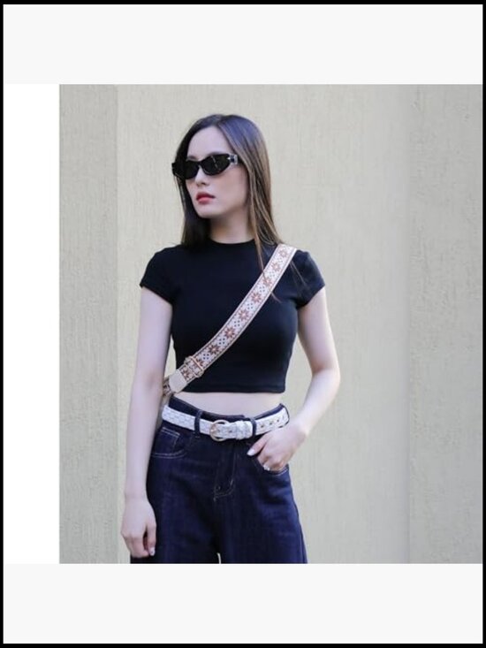 Fashion Waist Belt with Gold Buckle for Women, Elegant Casual Belt main image 3